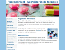 Tablet Screenshot of pharmalink.nl